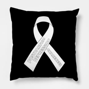 Postpartum Depression Awareness Ribbon Pillow