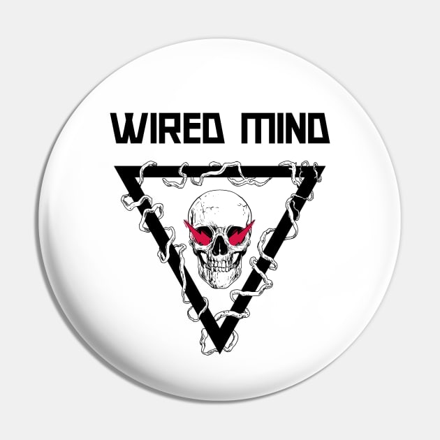WIRED MIND Skull Pin by WiredMind