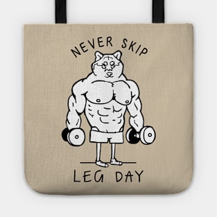 Never Skip Leg Day Shiba Tote