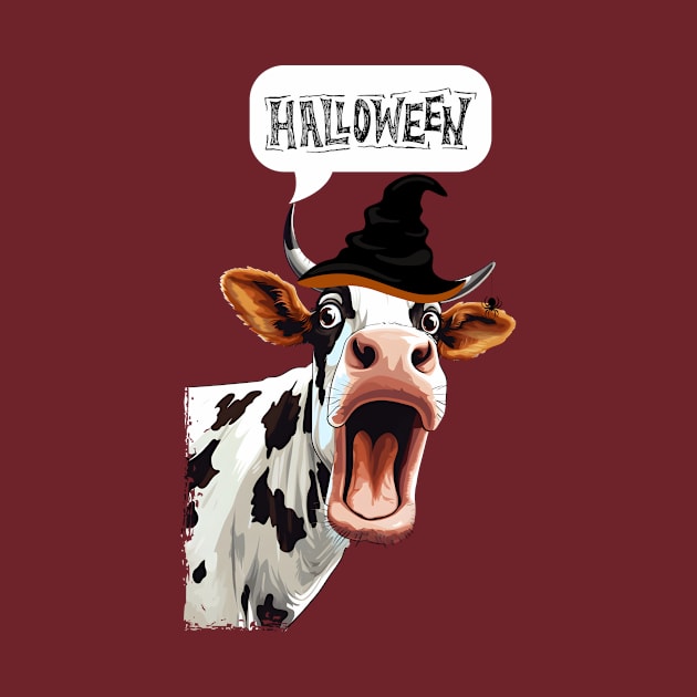 Halloween Cow by Funtomass