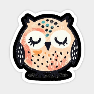 Cute sleeping owl Magnet