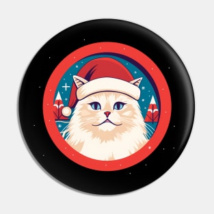 Manx Cat  Xmas, Love Cats Pin