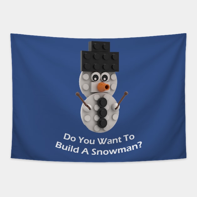 Do You Want To Build A Snowman? Tapestry by UTBrickGuy