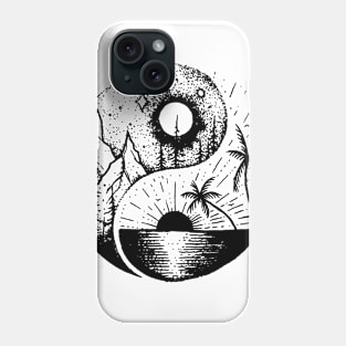 Zen Ying Yang Yang Sun Moon Phone Case