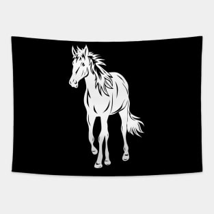 Horse Silhouette Tapestry