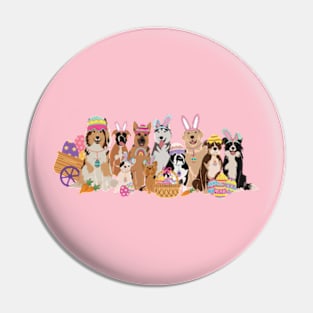 Easter Dogs with Cute Bunny Hat Easter Peeps Dog Pin