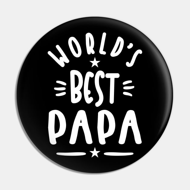 Mens World's Best Papa Father Gift Pin by cidolopez