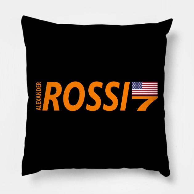 ALEXANDER ROSSI 7 Pillow by SteamboatJoe