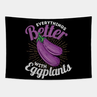 Everything Is Better With Eggplants Vintage Tapestry