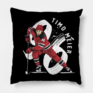 Timo Meier New Jersey Brush Pillow