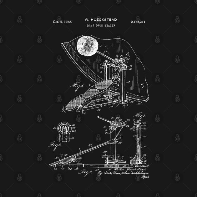 Percussion Player Gift Patent Art 1938 by MadebyDesign