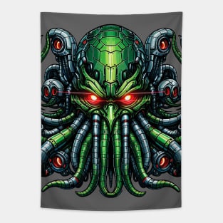 Biomech Cthulhu Overlord S01 D35 Tapestry