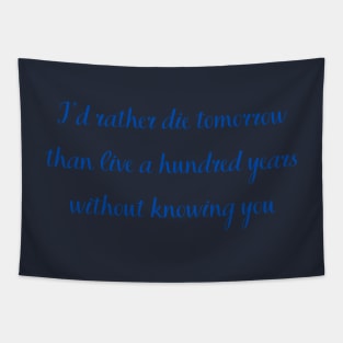 Romance Quote Tapestry