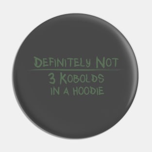 Three Kobolds in a Hoodie Pin