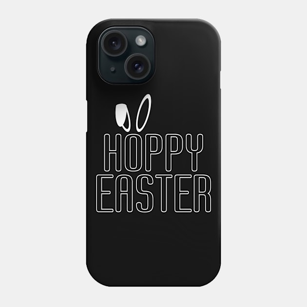 Simple Minimalist Hoppy Easter Pun Typography Phone Case by Jasmine Anderson