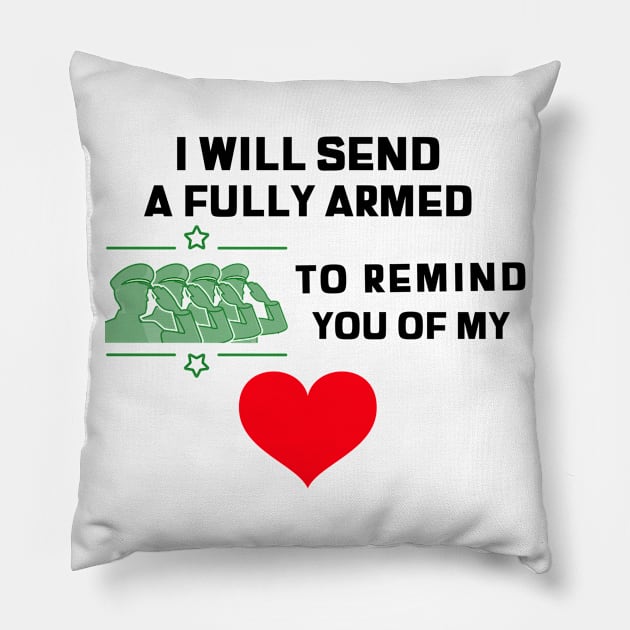 Hamilton I Will Send A Fully Armed Battalion Pillow by JC's Fitness Co.