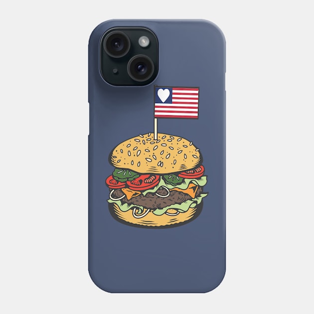 Juicy Burger Phone Case by SharksOnShore