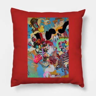 I Remembered I Loved You | Abstract GLORY Painting | Surreal Pop Art By Tyler Tilley Pillow