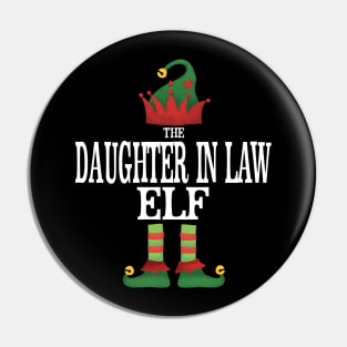Daughter In Law Elf Matching Family Group Christmas Party Pajamas Pin