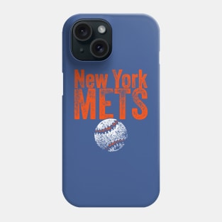 Mets Baseball Weathered Phone Case