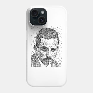 RAINER MARIA RILKE - ink portrait .1 Phone Case