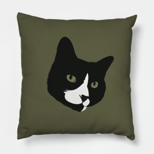 Boots the Tuxedo Cat Pillow