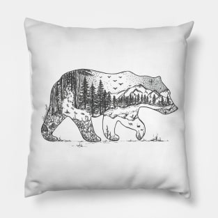 Mountain Bear Pillow