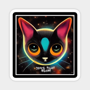 disco cat Magnet