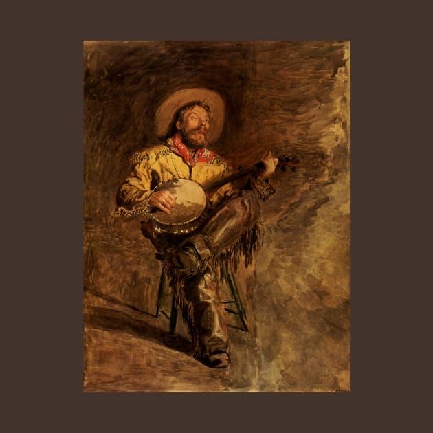 Cowboy Singing by Thomas Eakins by MasterpieceCafe