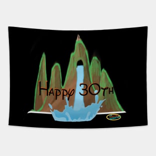 Happy 30th Splash Tapestry