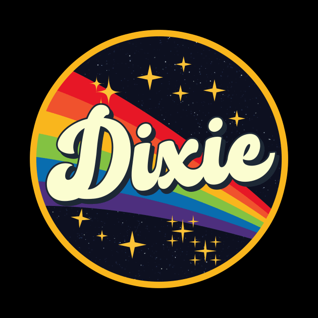 Dixie // Rainbow In Space Vintage Style by LMW Art