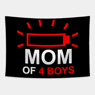 Mom of 4 boys Tapestry