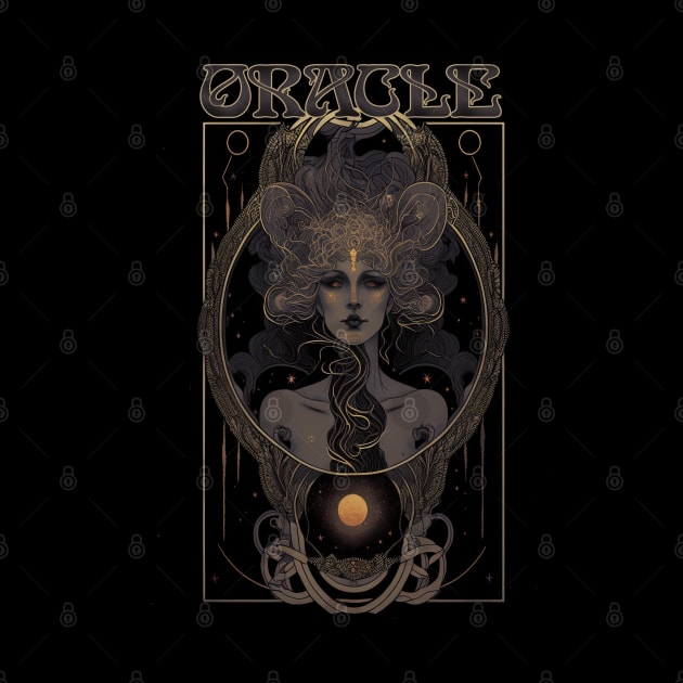 Oracle - Ancient Priestess of Prophecy Art Nouveau by AltrusianGrace