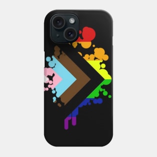 Progress Pride Rainbow Flag For Inclusivity Phone Case