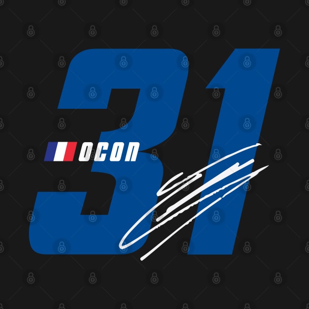 Esteban Ocon 31 Signature Number by petrolhead