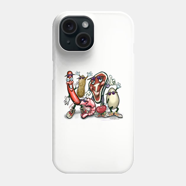 Meat Party Phone Case by Kevin Middleton