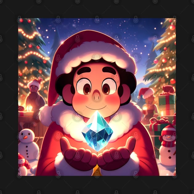 Crystal Holidays Extravaganza: Steven Universe Christmas-Inspired Art for Timeless Cartoon Designs and Festive Gems! by insaneLEDP