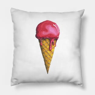 Strawberry Ice-cream Cone Pillow