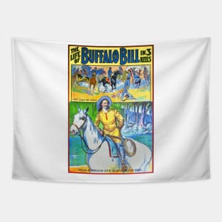 The Life of Buffalo Bill (1912 Film) Poster Design Tapestry