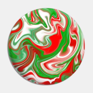 Italian Pride Abstract Marble Pattern Pin