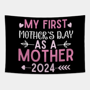 first mothers day 1st mothers day family mothers for mom Tapestry