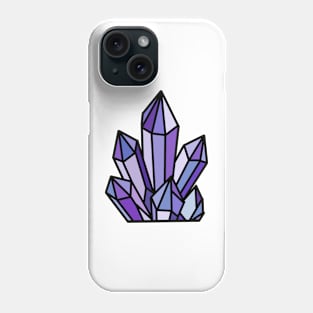 Purple crystals Phone Case