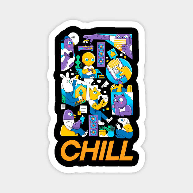 Chill Time Magnet by geolaw