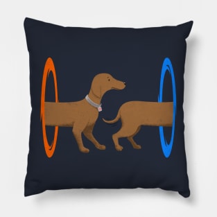 Wiener Dog Portal Pillow