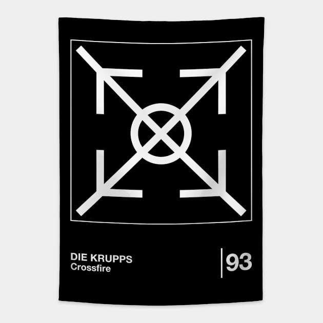 Die Krupps / Minimalist Graphic Fan Artwork Design Tapestry by saudade