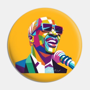 Stevie Wonder WPAP Limit Color Pin