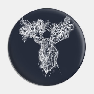 Forest Moose (light) Pin
