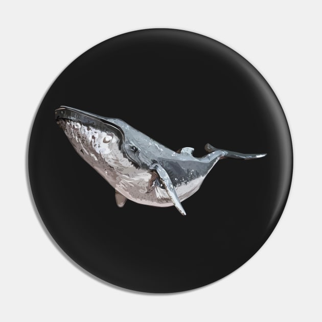 Humpback Whale Pin by obscurite