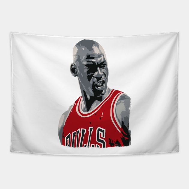 Michael Jordan - Retro Tapestry by TheAnchovyman