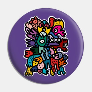 Super Cool Street Art Monsters Pin